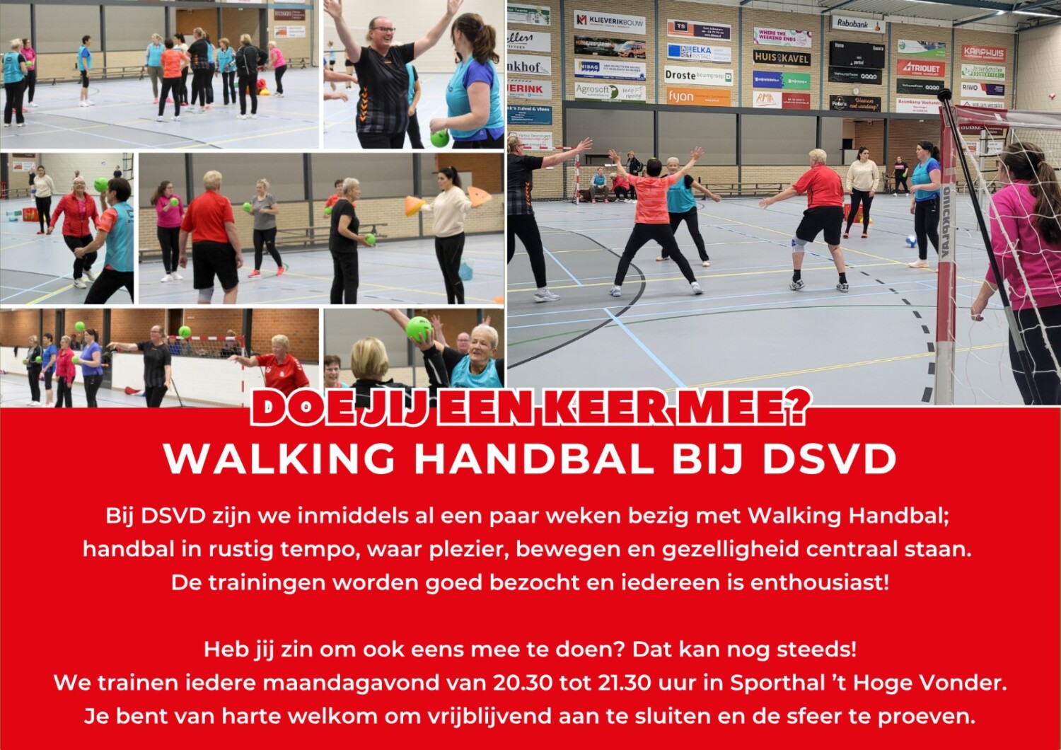 Walking Handbal DSVD doe je mee?
