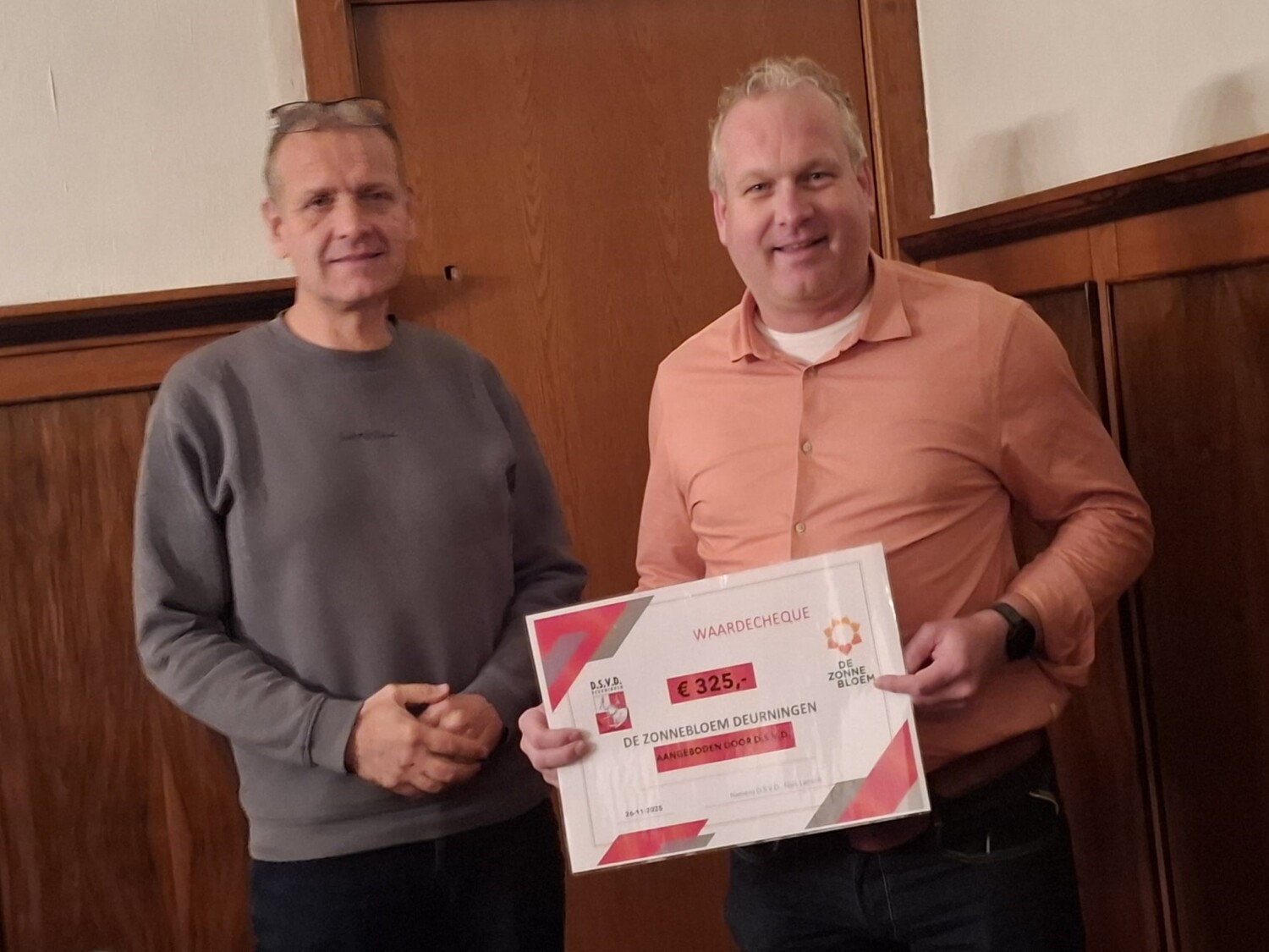 Opbrengst veiling DSVD – FCT voor Zonnebloem Deurningen
