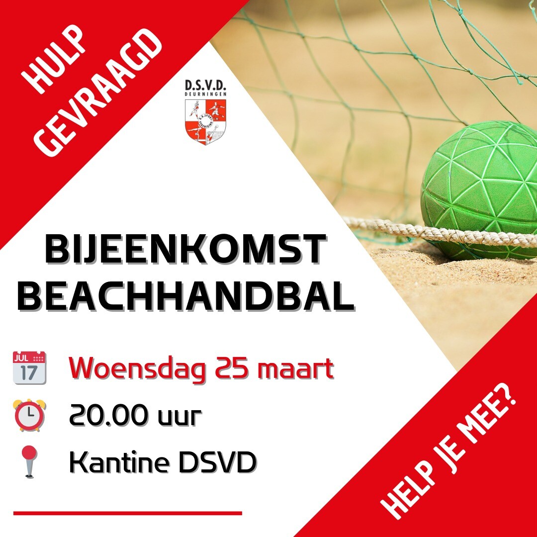 🏖️ Scheidsrechters gezocht voor beachhandbal