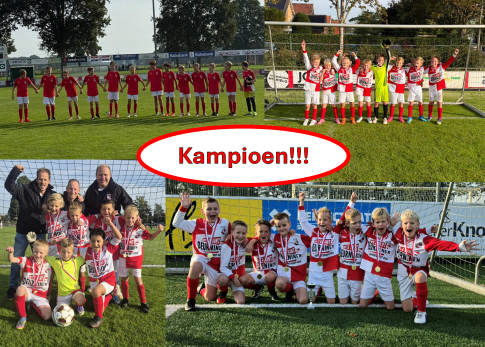 Kampioenen bij DSVD: JO8-1, JO8-2, JO10-2, JO13-1, JO17-1 & JO17-2
